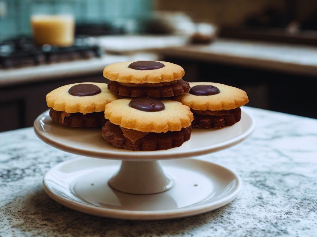 Rozetka z masą czekoladową